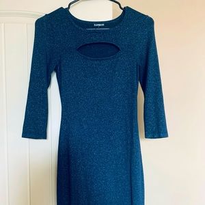 Express dress in navy blue
